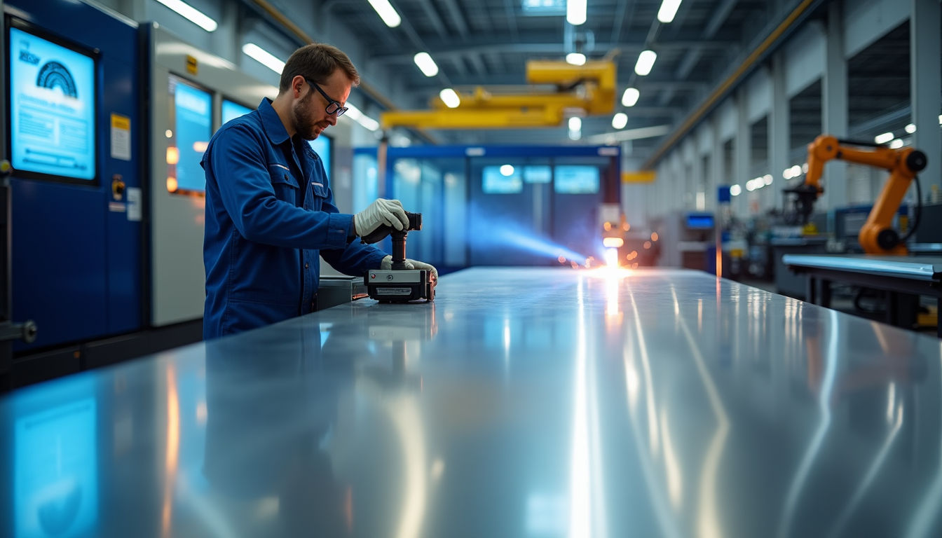 man perform metal working